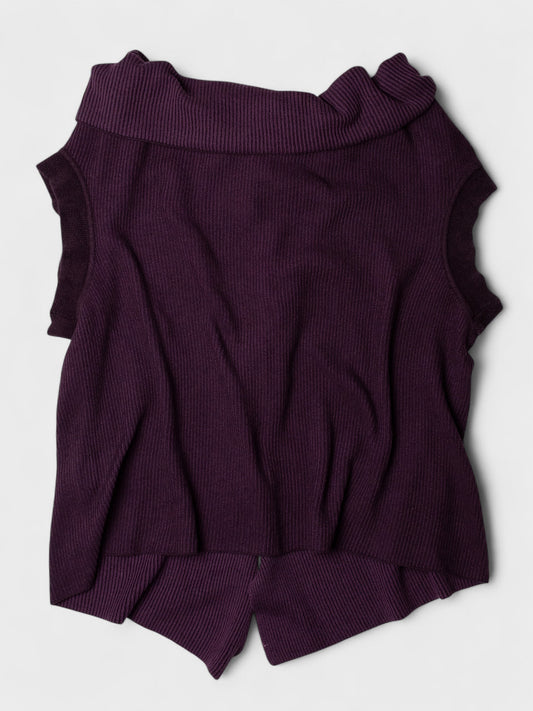 Y's - A/W 2008 - cotton and cupro sleeveless cardigan - size 4