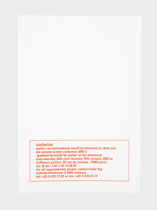 aestheticterrorists by WALTER AW02 invitation