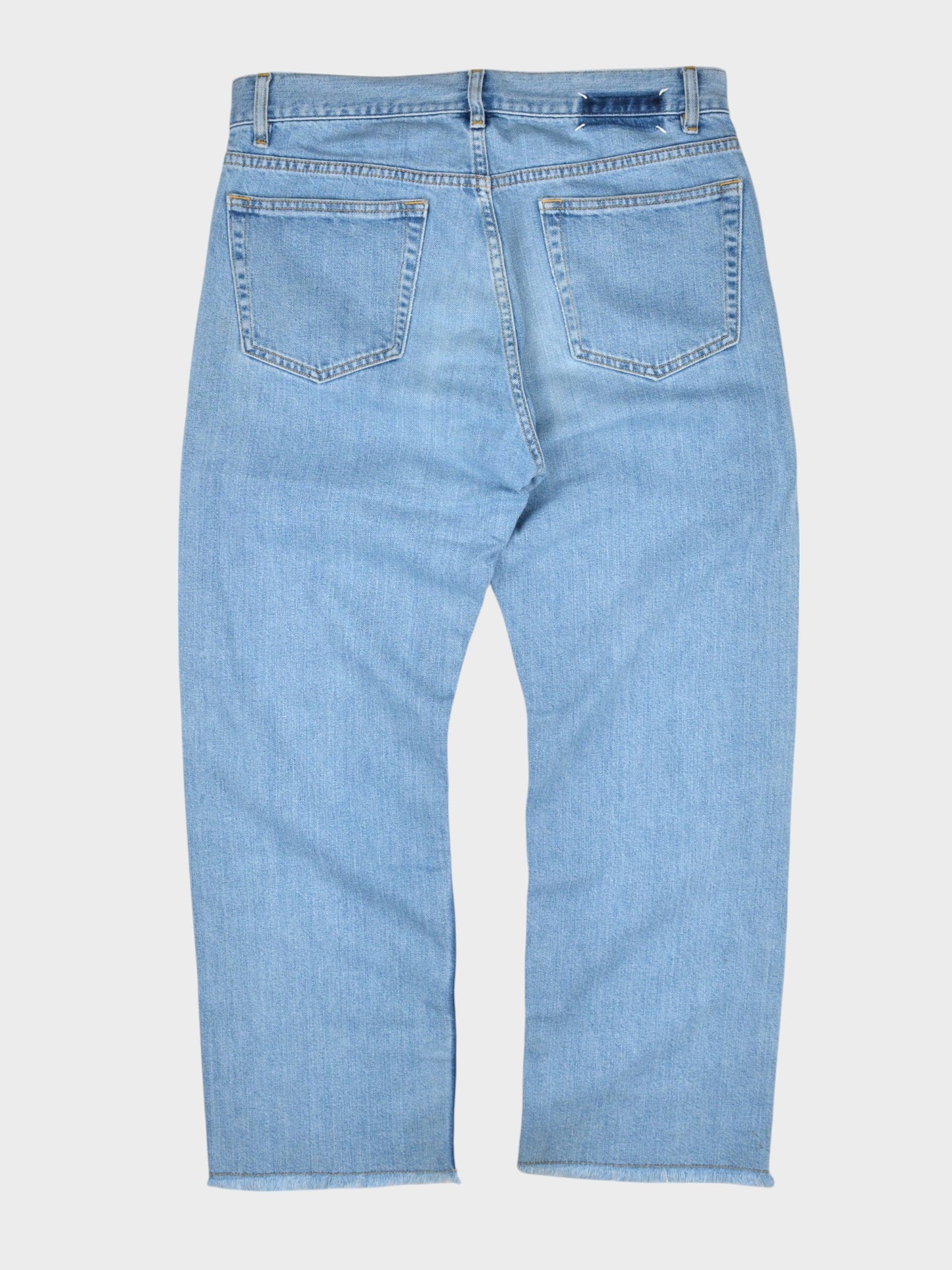 Maison Margiela - S/S 2020 - stone wash boyfriend jeans with trimmed edge - size 29