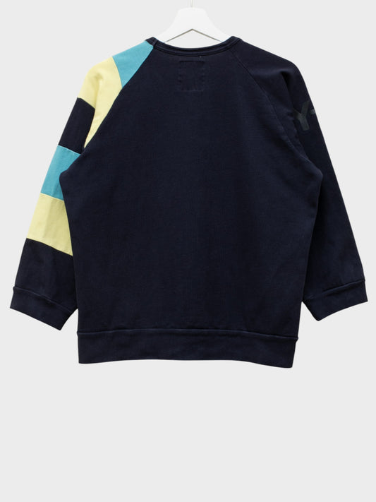Y-3 - 2000's - half-sleeve crewneck (navy) - size M