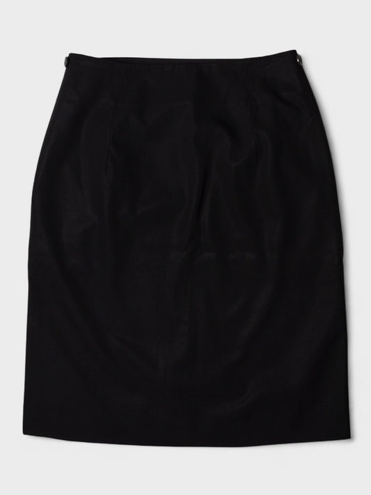 Yohji Yamamoto - (late 80's / early 90's) - wool skirt with side buttons - size M