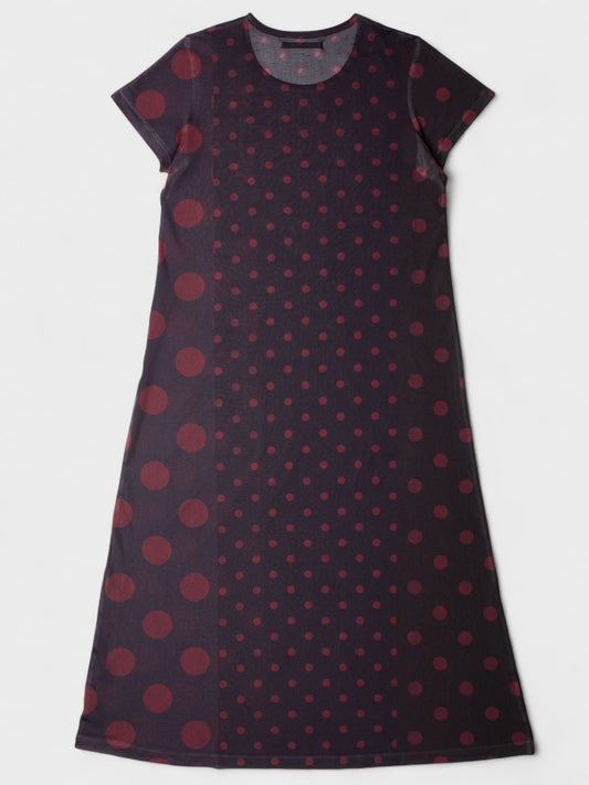 Y's by Yohji Yamamoto - 2000s - polka dot printed transparent dress - size 2