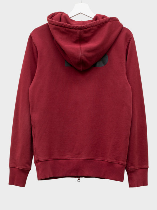 Y-3 - S/S 2014 - back logo zip hoodie (dark red) - size M