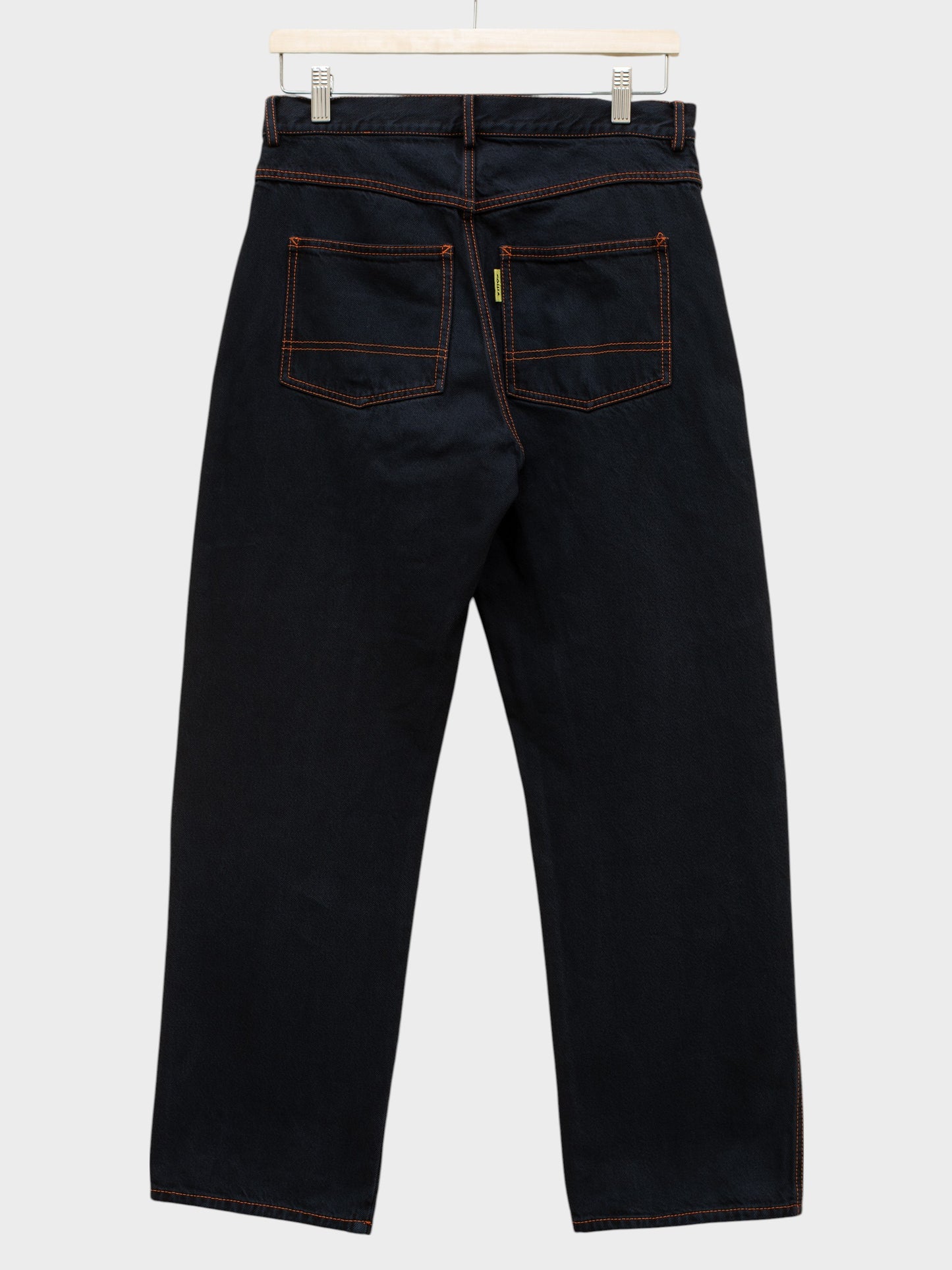 Gosha Rubchinskiy - A/W 2016 - contrast stitch straight leg jeans (black) - size S