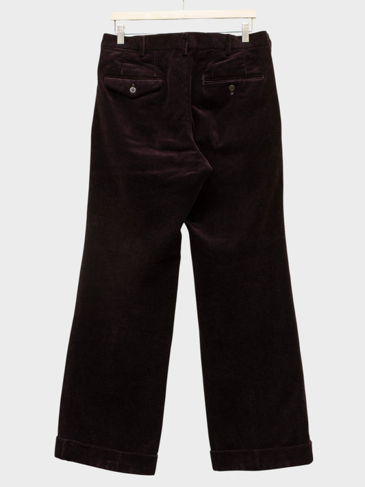 Y's for men - A/W 2002 - corduroy wide leg pants - size 3