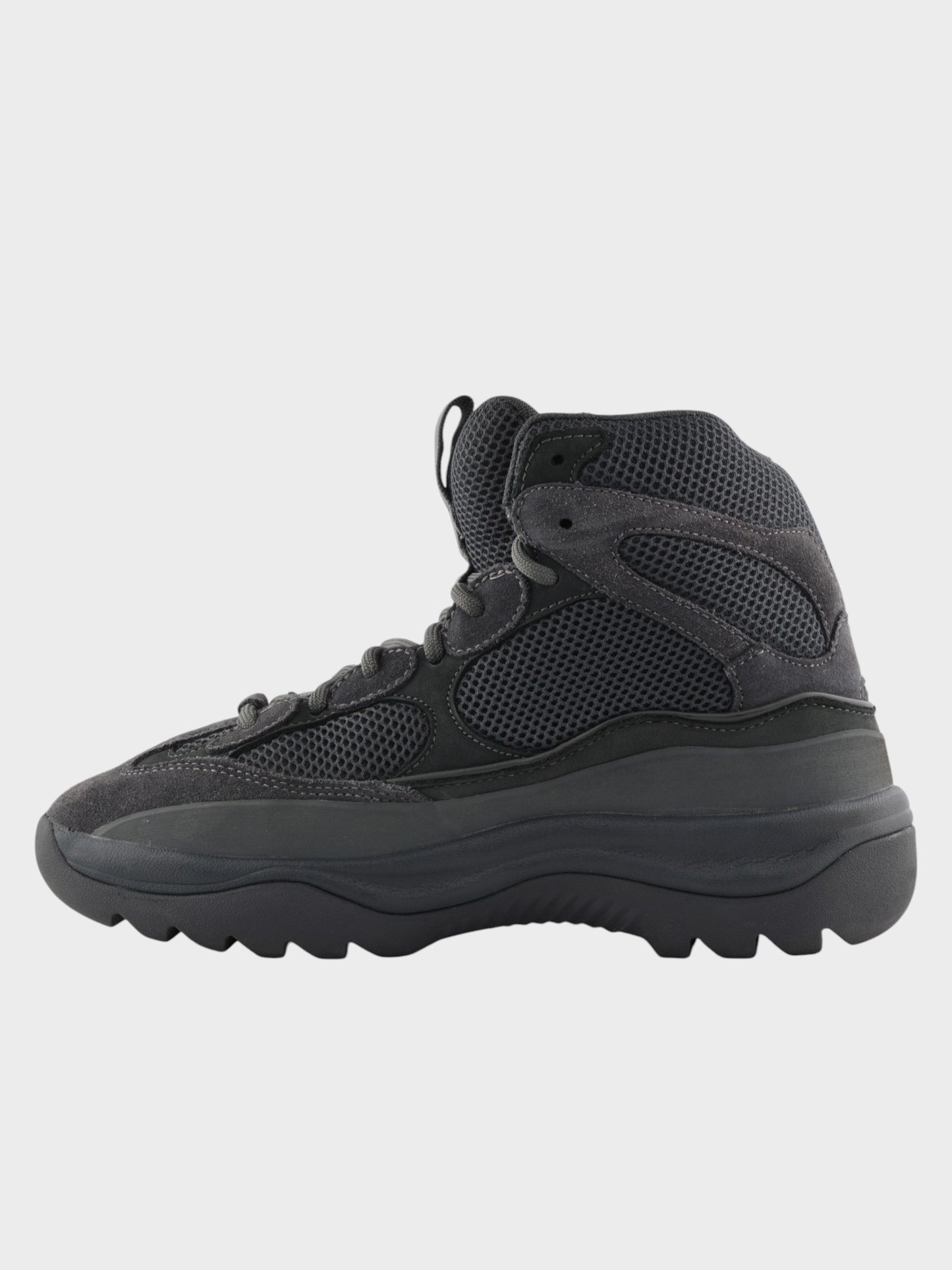 YEEZY Season 6 (2018) - Thick Suede, Mesh and Nubuck Desert Boot (Graphite) - size 41