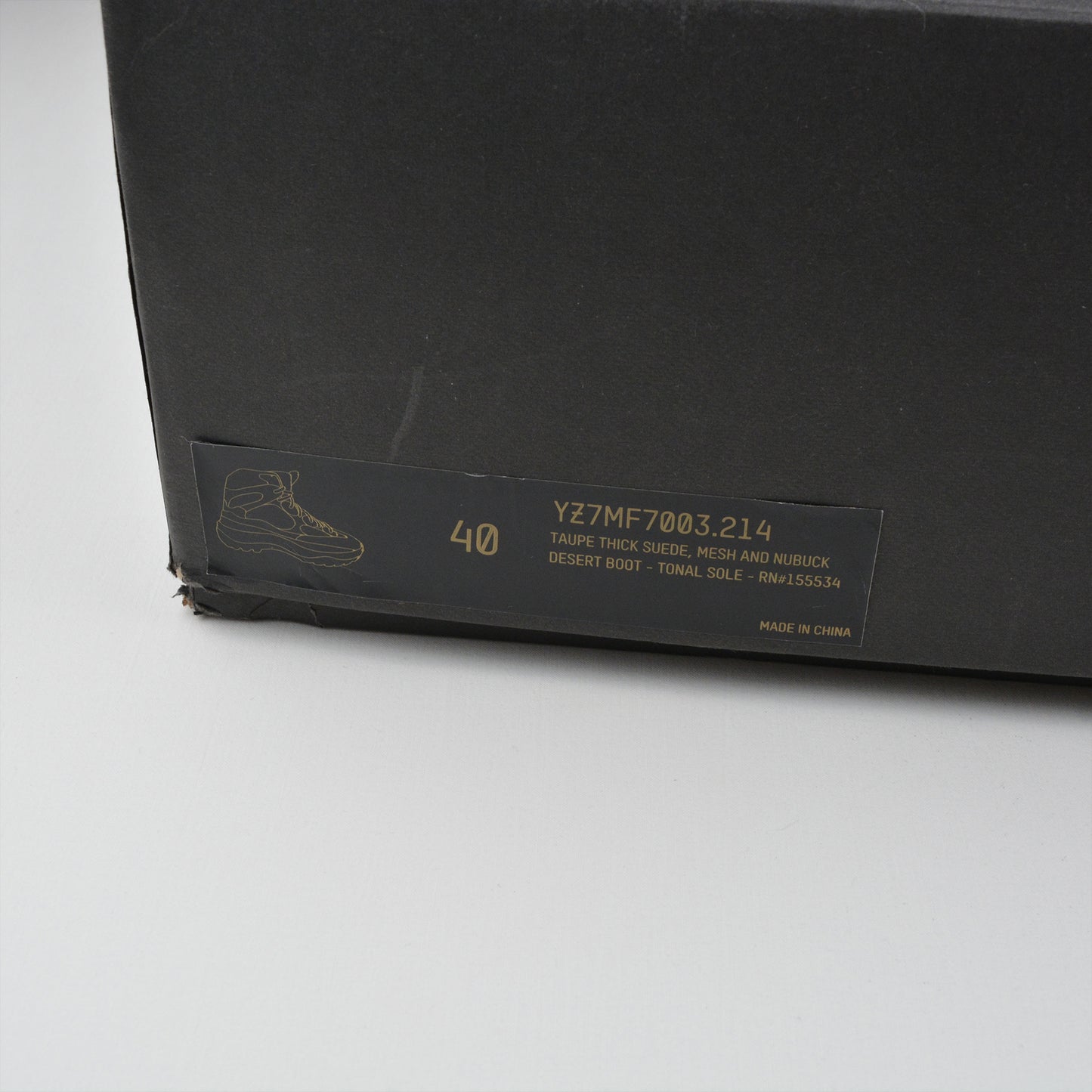 YEEZY Season 7 (2018) - Thick Suede, Mesh and Nubuck Desert Boot (Taupe) - size 40