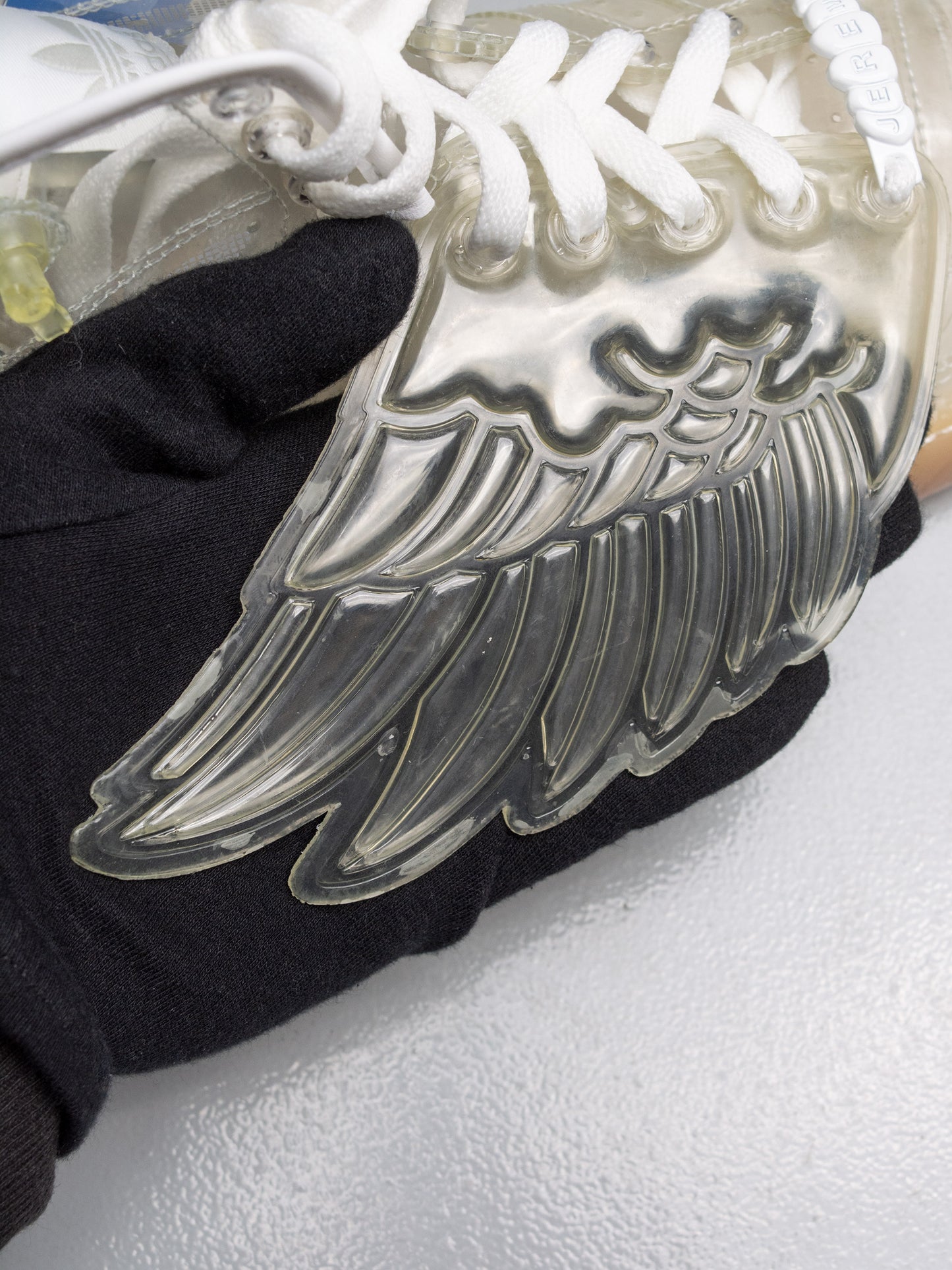 adidas Originals by Jeremy Scott S/S 2011 JS Wings "Clear" - size 39 1/3