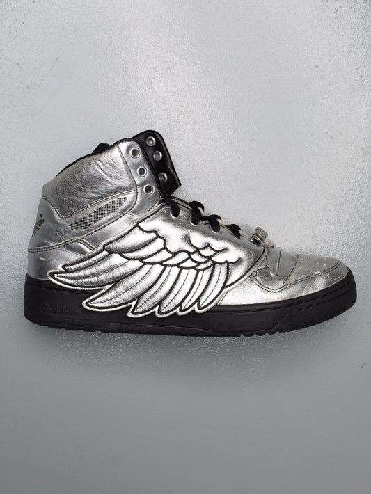 adidas Originals by Jeremy Scott A/W 2009 JS Wings (Metallic Silver/Black) - size 42