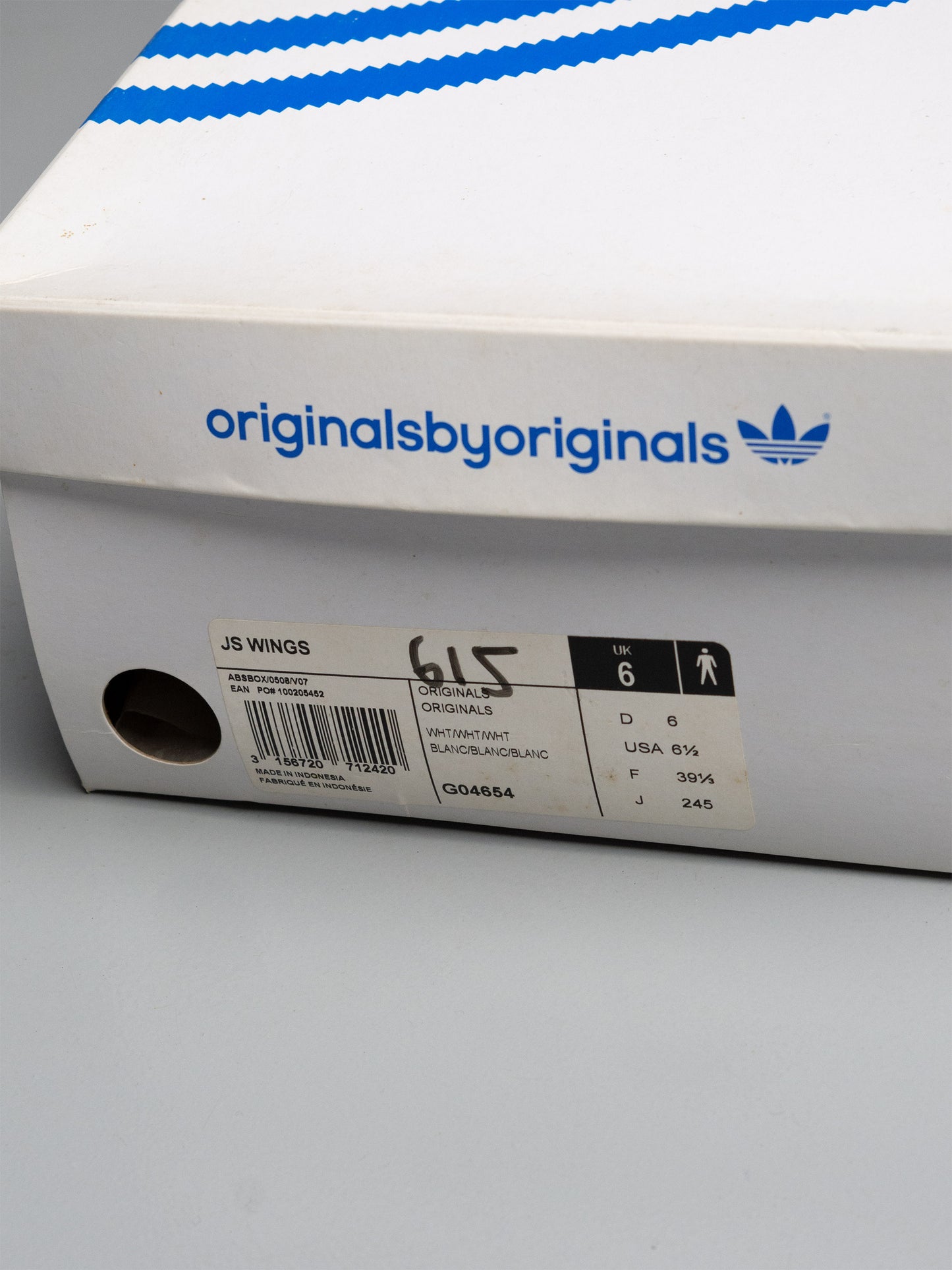 adidas Originals by Jeremy Scott S/S 2009 JS Wings (White/Silver) - size 39 1/3