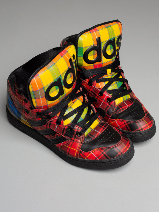 adidas Originals by Jeremy Scott S/S 2013 JS Instinct Hi "Plaid" - size 44