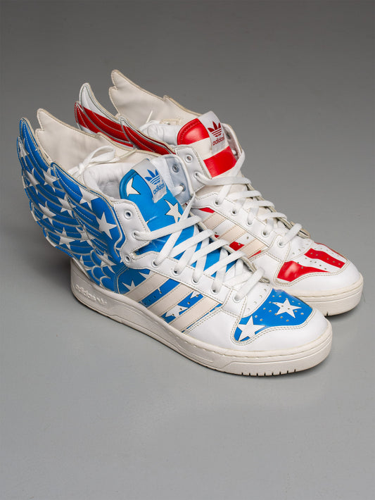 adidas Originals by Jeremy Scott S/S 2012 JS Wings 2.0 "Stars & Stripes" - size 45 1/3