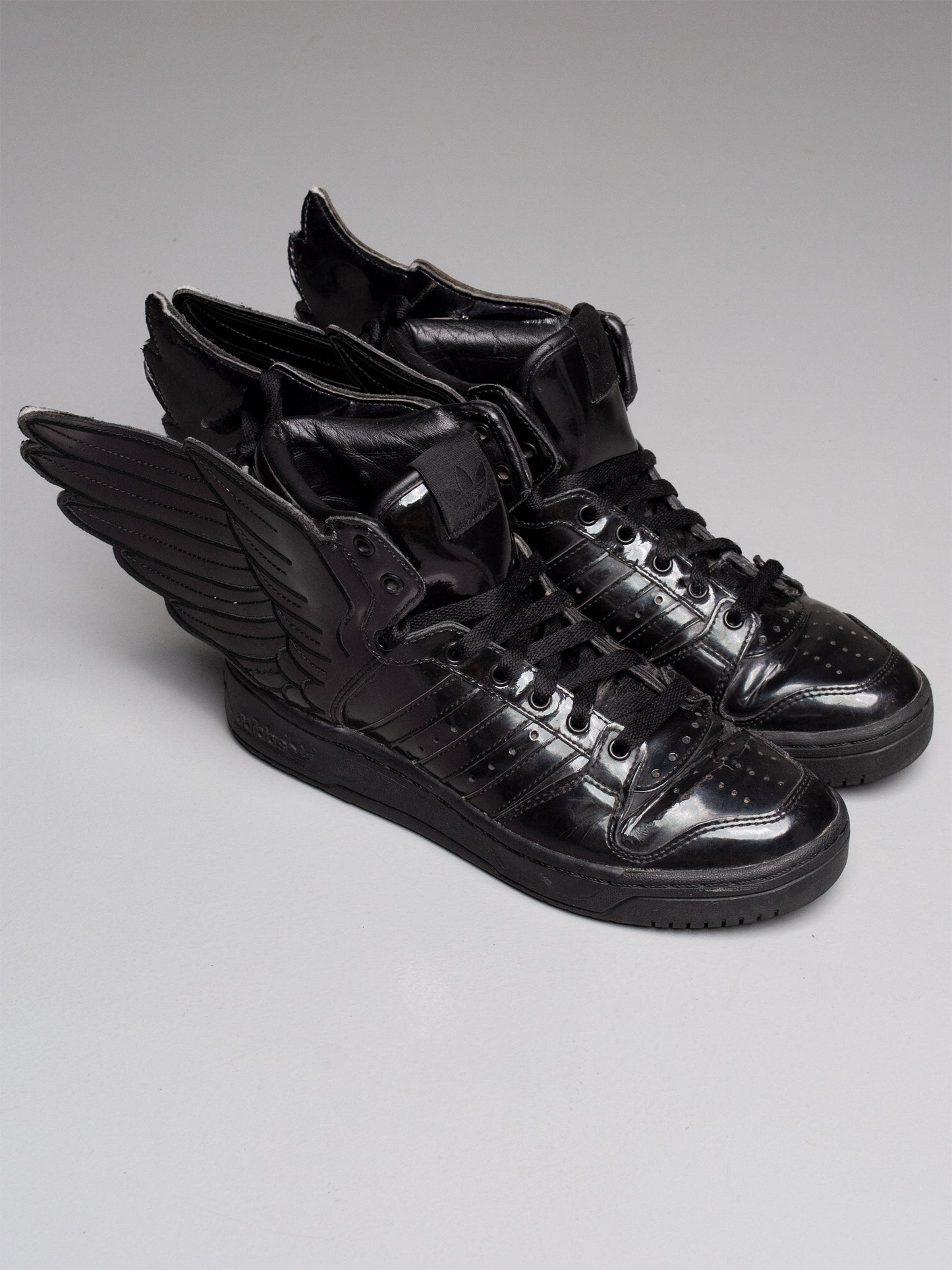 adidas Originals by Jeremy Scott S/S 2013 JS Wings 2.0 "Patent Black" - size 39 1/3
