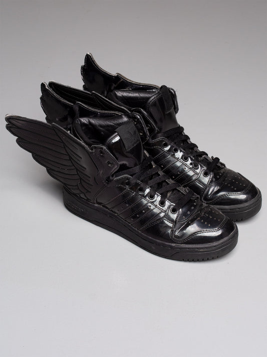 adidas Originals by Jeremy Scott S/S 2013 JS Wings 2.0 "Patent Black" - size 39 1/3