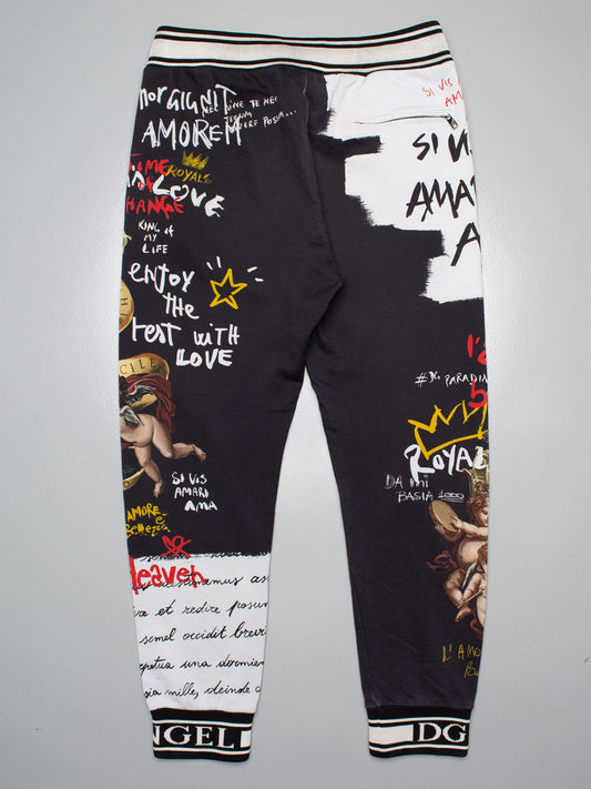 Dolce & Gabbana A/W 2018 "Time of Change" cherubs sweatpants - men's size 48