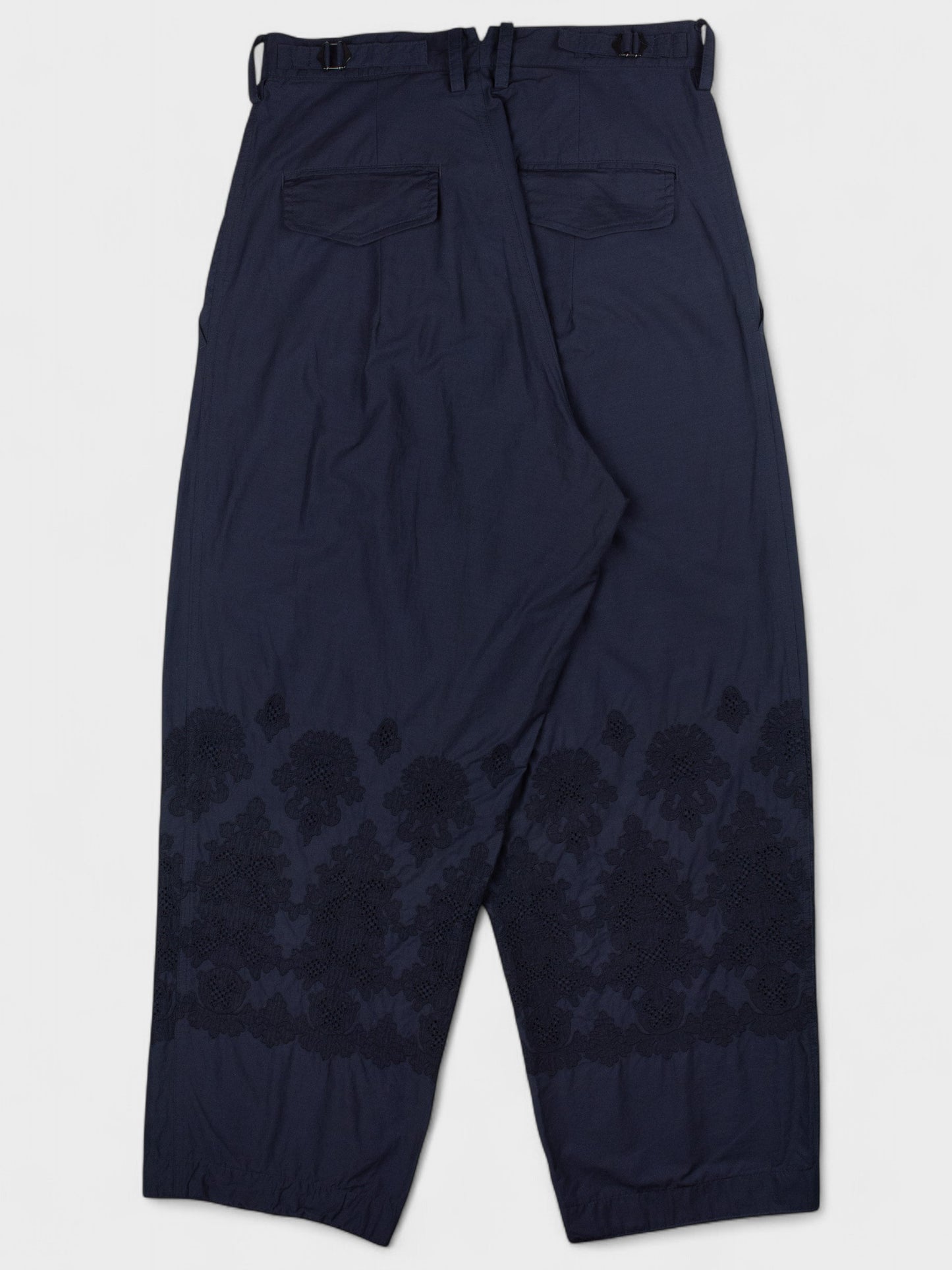Y's - S/S 2014 - embroidered pleated pants - unisex size 2
