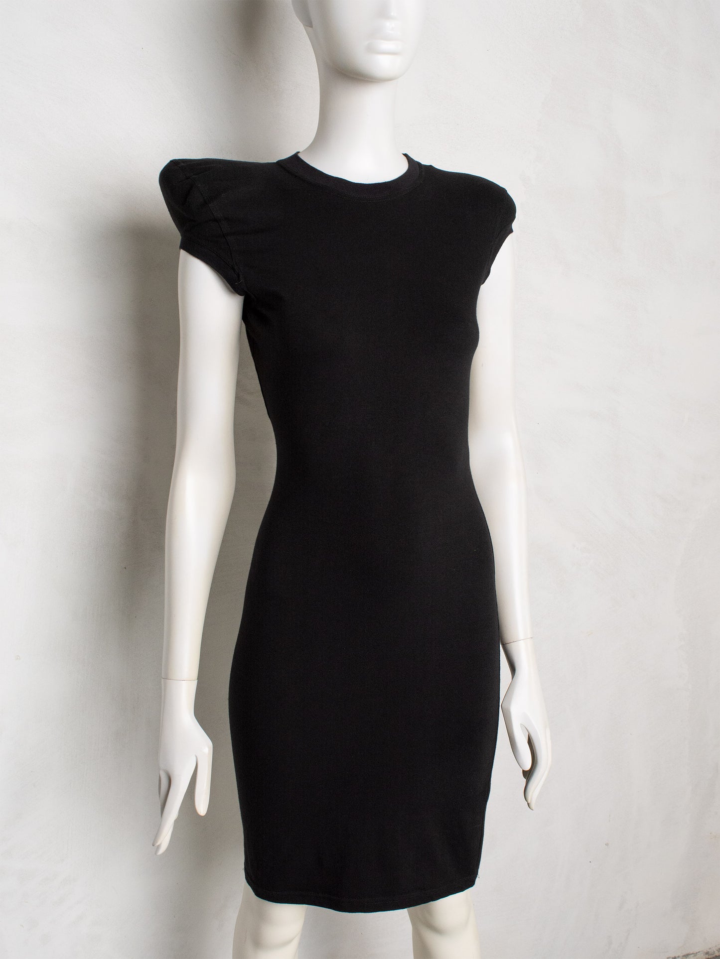 vintage Jeremy Scott mini dress with asymmetric shoulder pads
