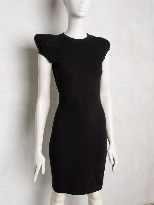 vintage Jeremy Scott mini dress with asymmetric shoulder pads