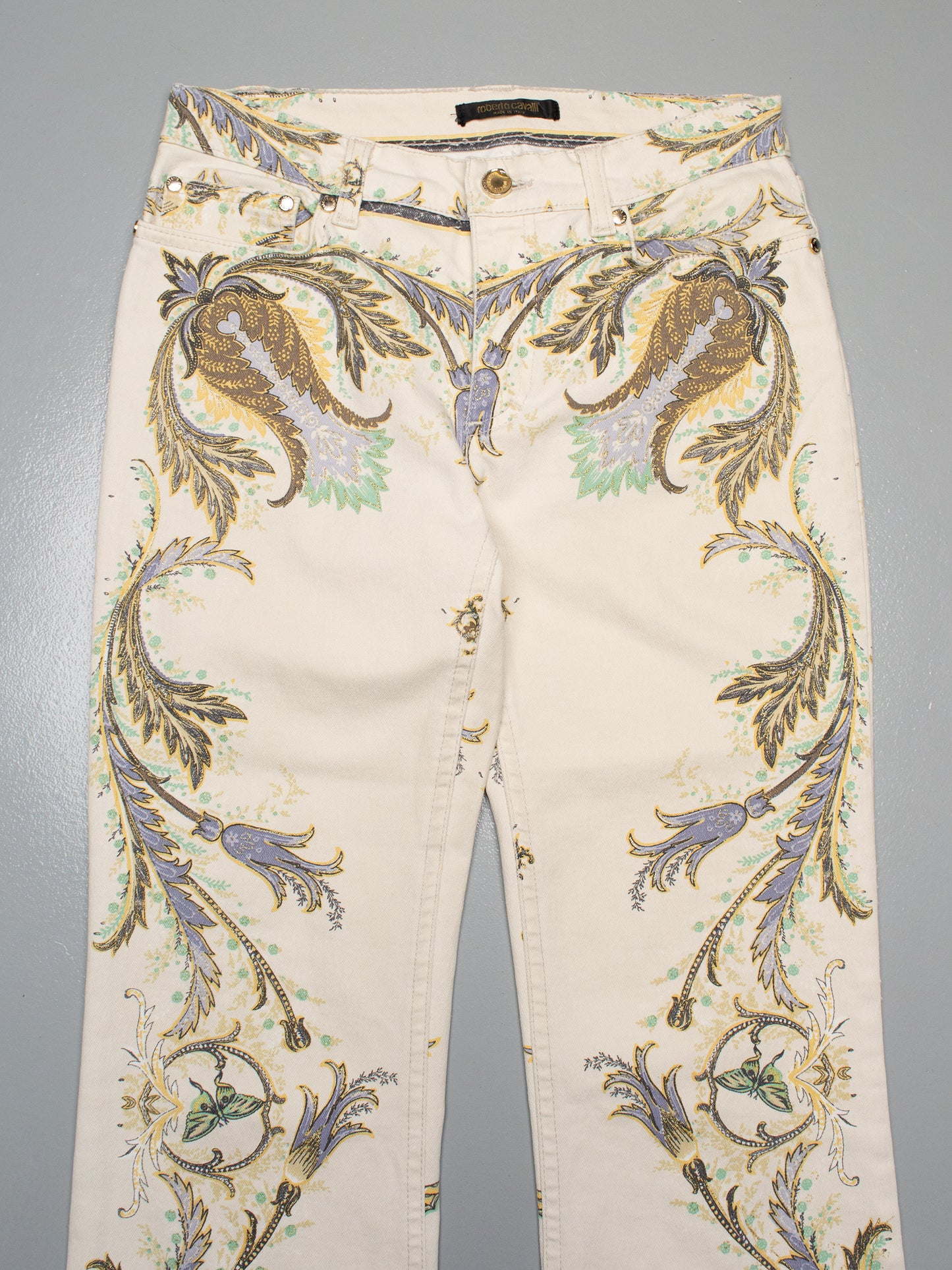 2000s Roberto Cavalli printed pants - women's size 42