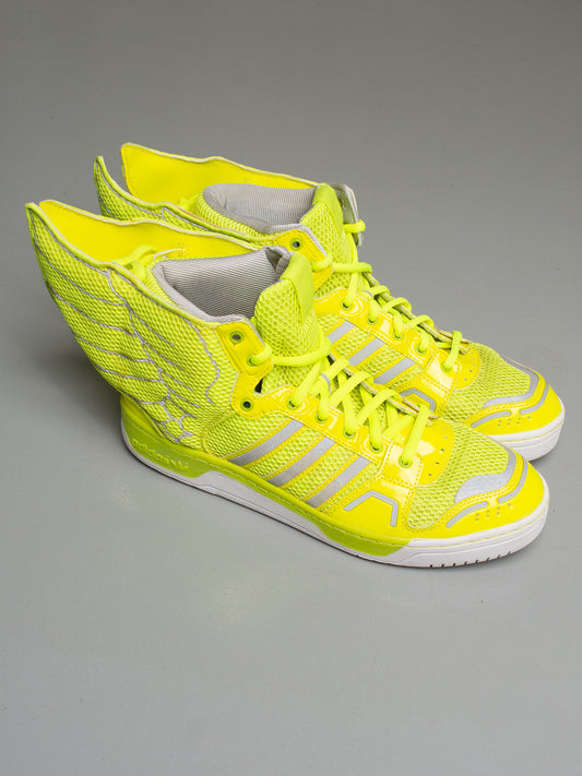 adidas Originals by Jeremy Scott S/S 2014 JS Mesh Wings 2.0 (yellow) - size 49 1/3