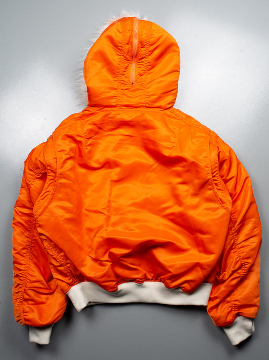 GR-Uniforma 2019 made in Japan orange bomber with detachable sleeves - size M