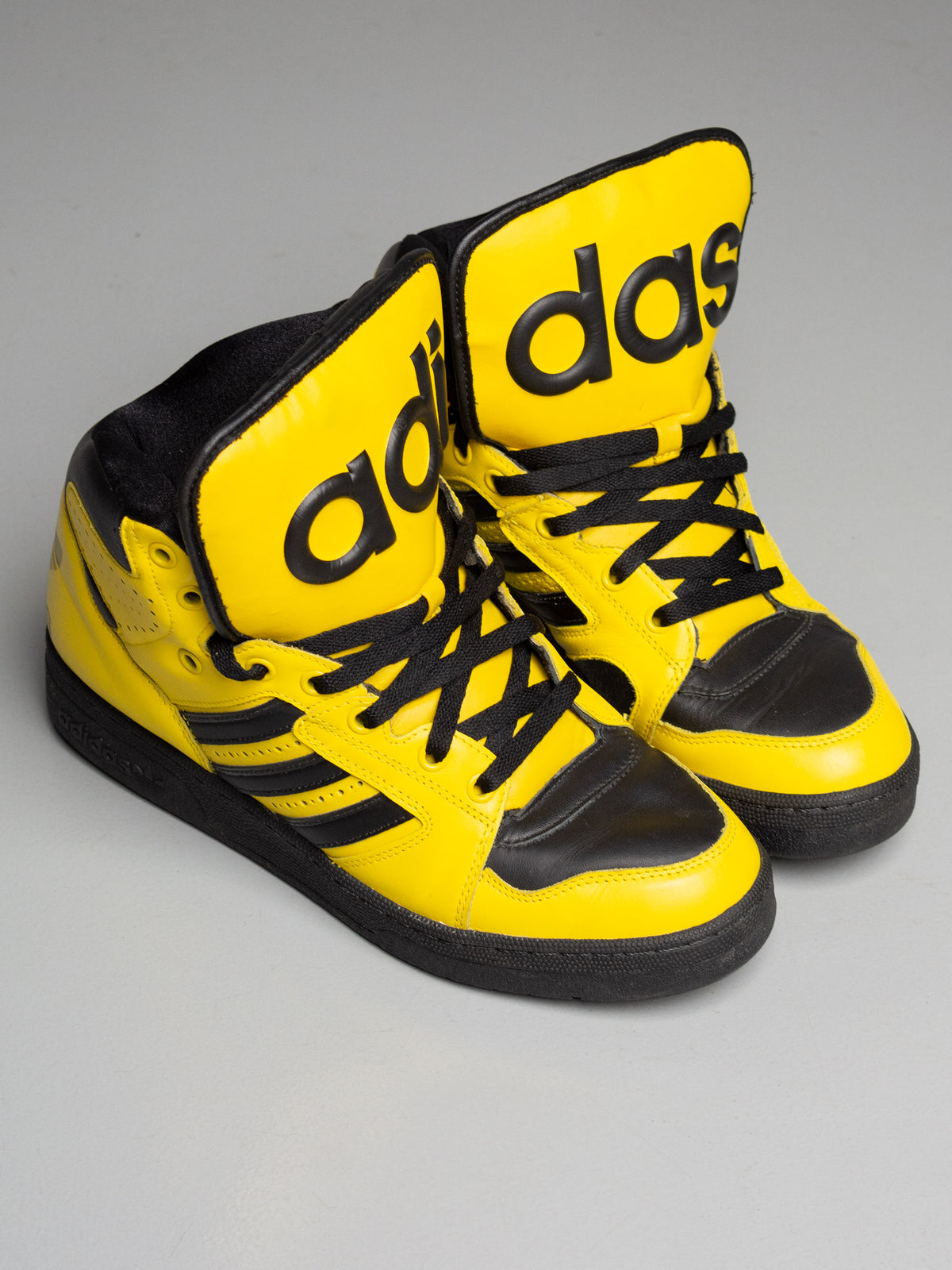 adidas Originals by Jeremy Scott S/S 2012 JS Instinct Hi (black/yellow) - size 43 1/3