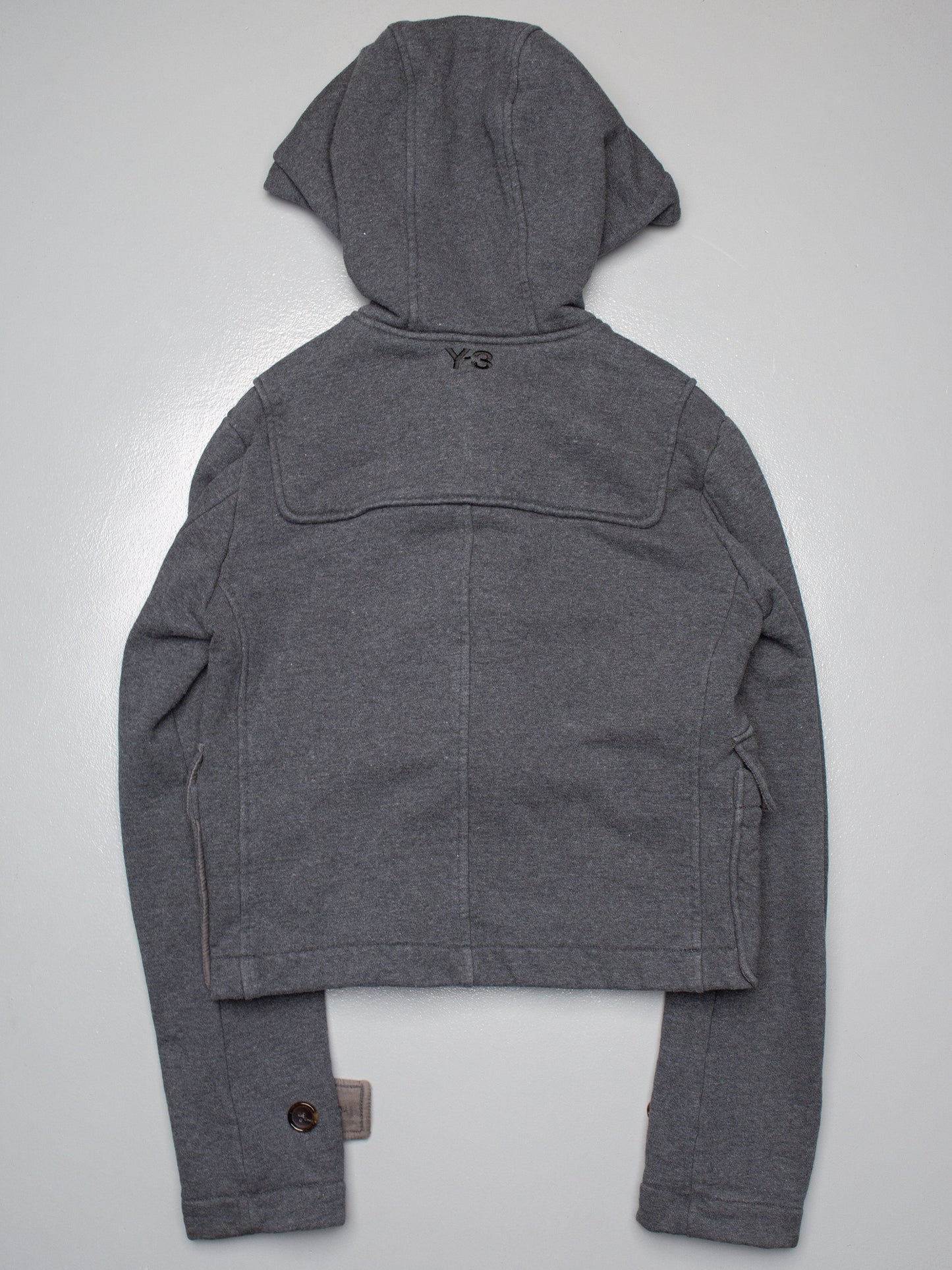 Y-3 A/W 2009 women's cropped fleece duffle jacket - size XS
