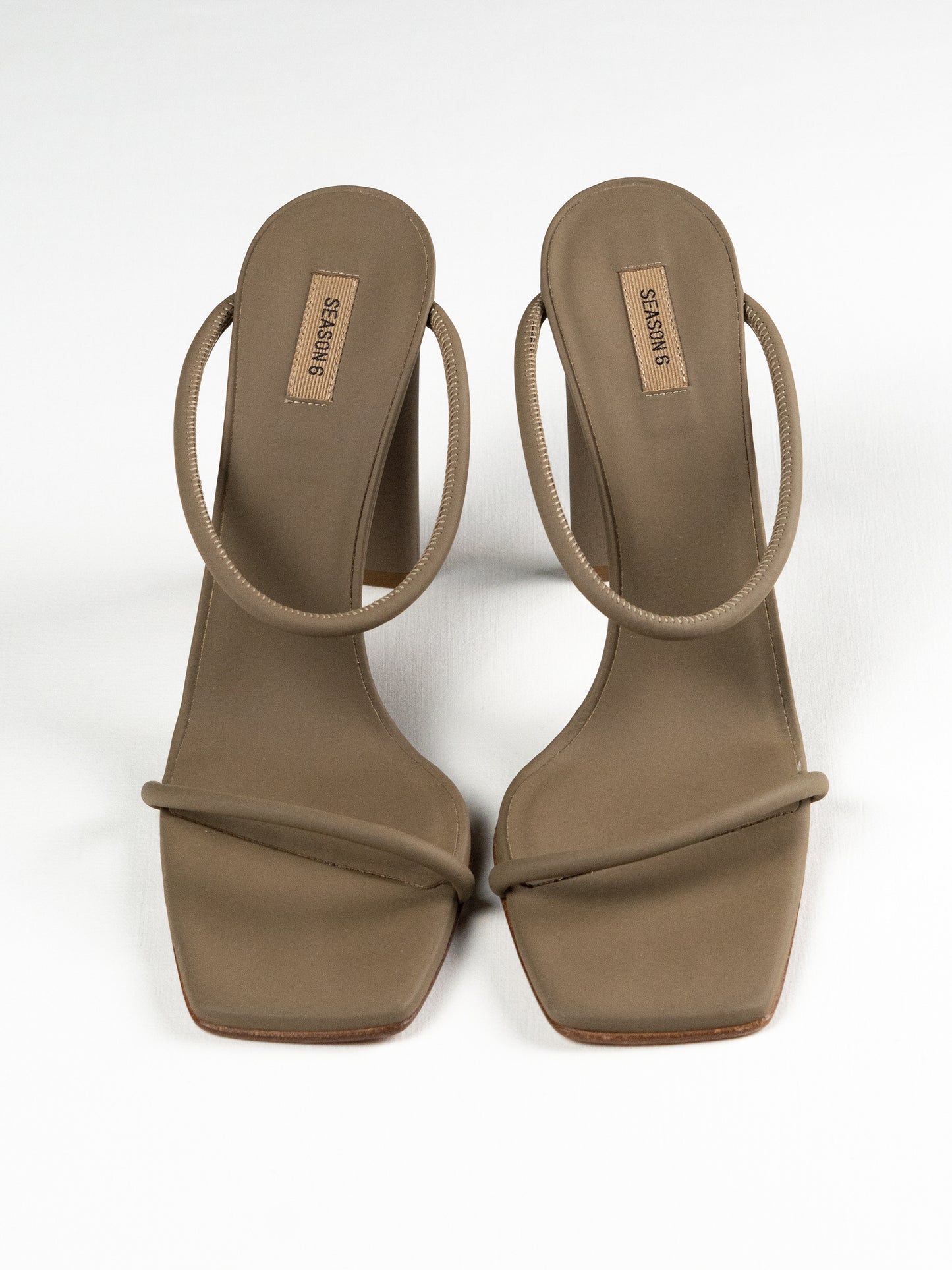 YEEZY Season 6 (2018) - Cobblestone Rubberized Leather Sandal - 110mm heel - size 38