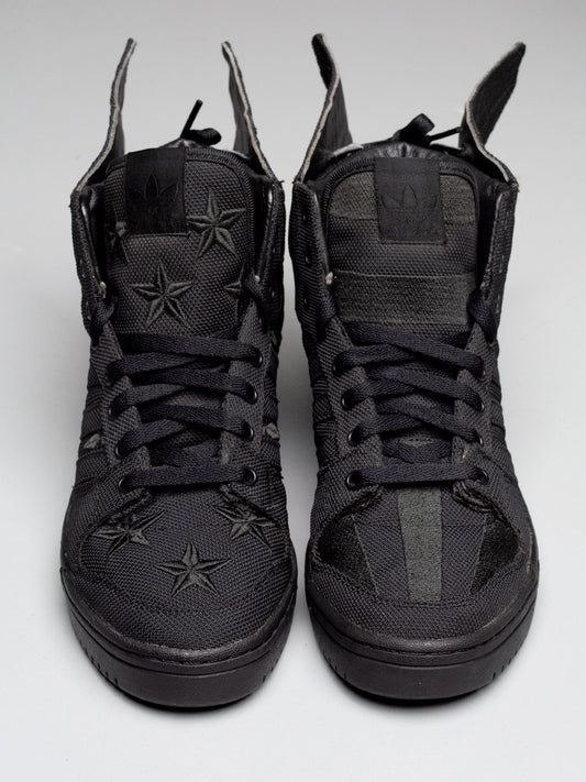 adidas Originals by Jeremy Scott X A$AP Rocky 2013 JS Wings 2.0 Black Flag - size 39 1/3