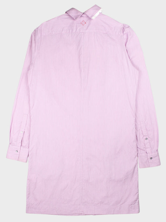 A.F.Vandevorst - asymmetric long shirt with tie - size 42