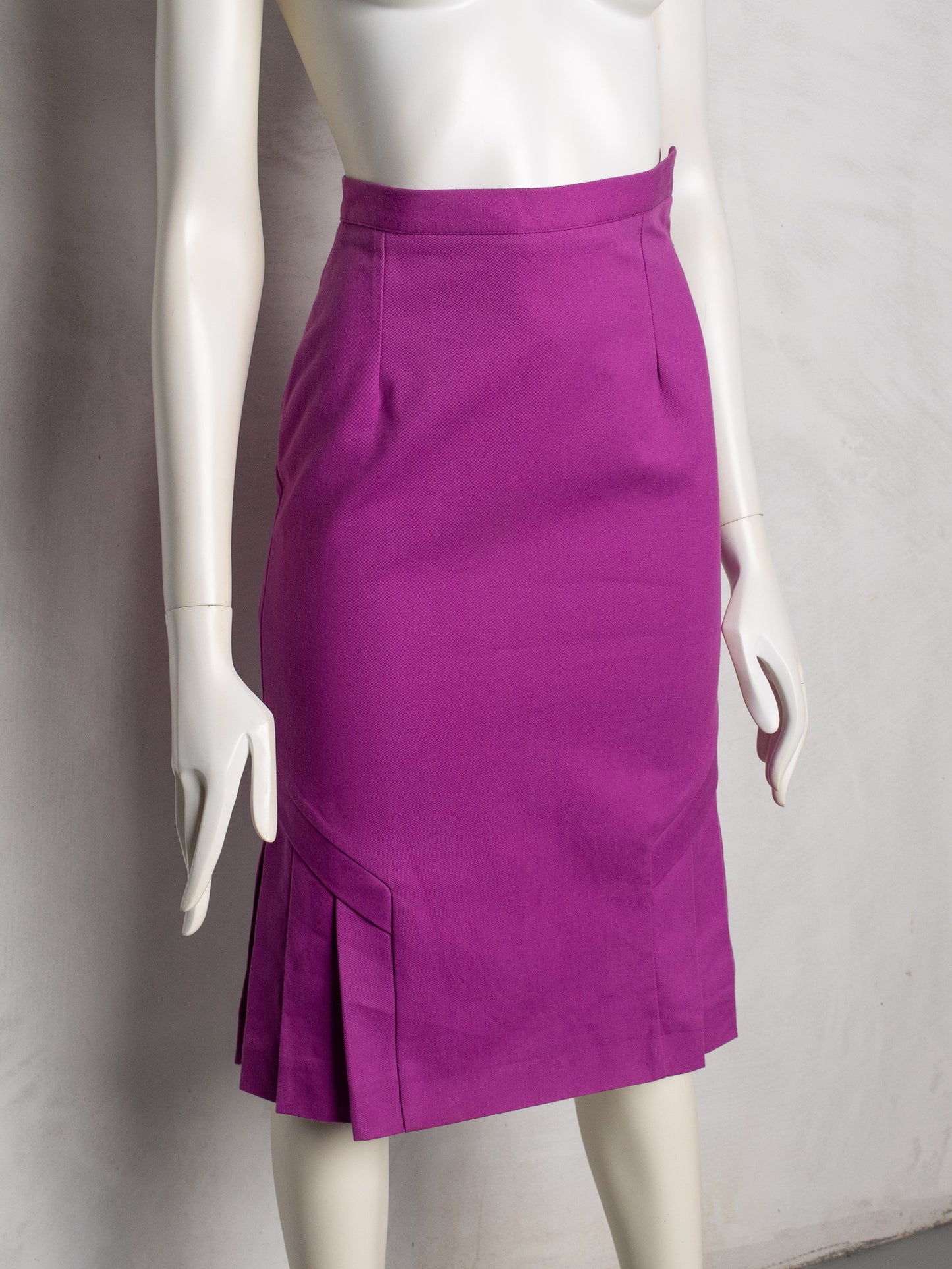 Jeremy Scott S/S 2001 cotton midi skirt (purple)