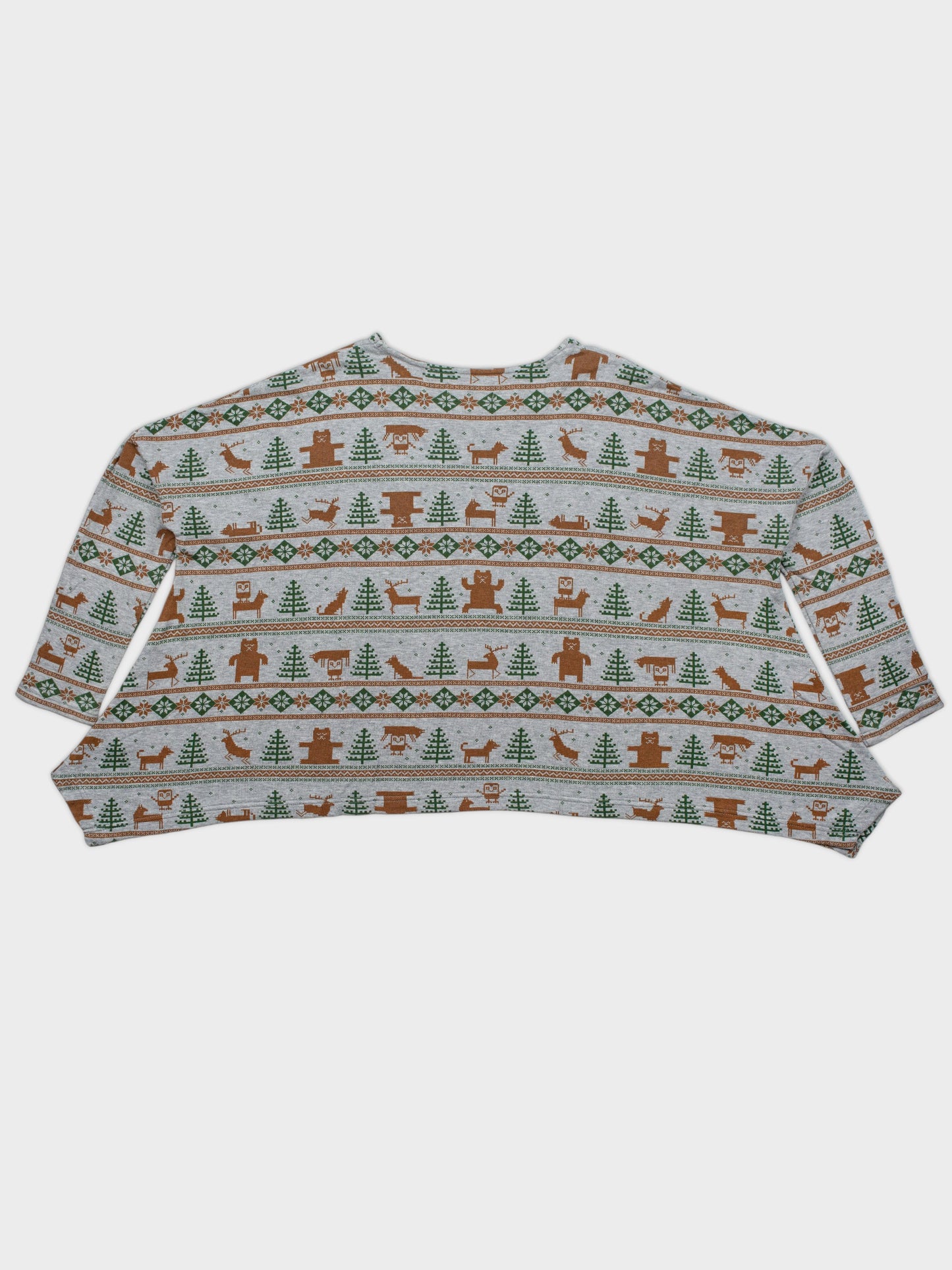 Né-net - winter print wide fit crewneck - size 2