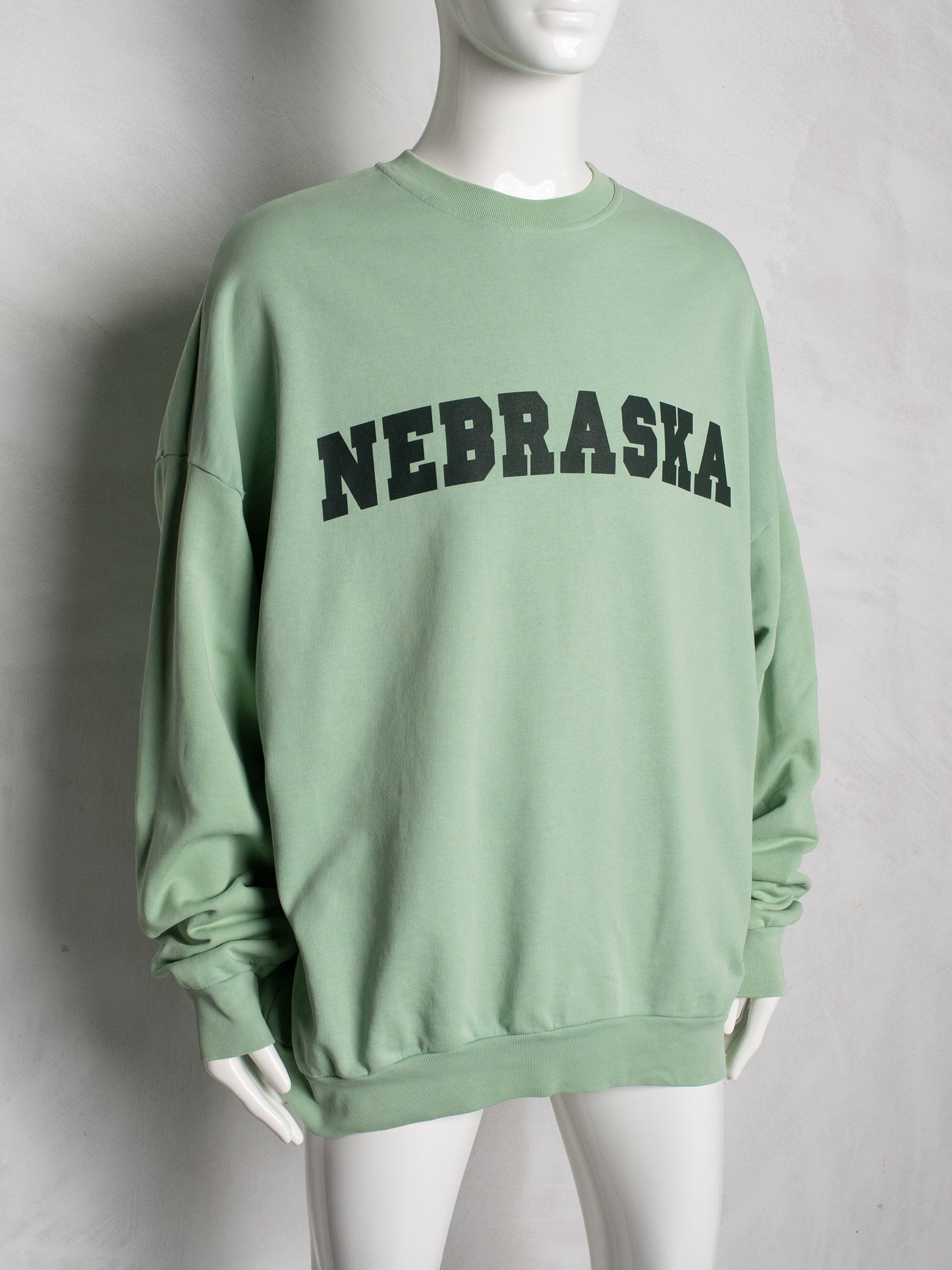 2021 Raf Simons Archive Redux "Nebraska" oversized distressed crewneck - size 1