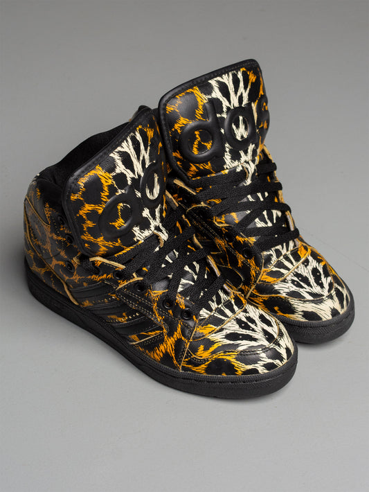 adidas Originals by Jeremy Scott S/S 2014 JS Instinct Hi Leopard - size 38