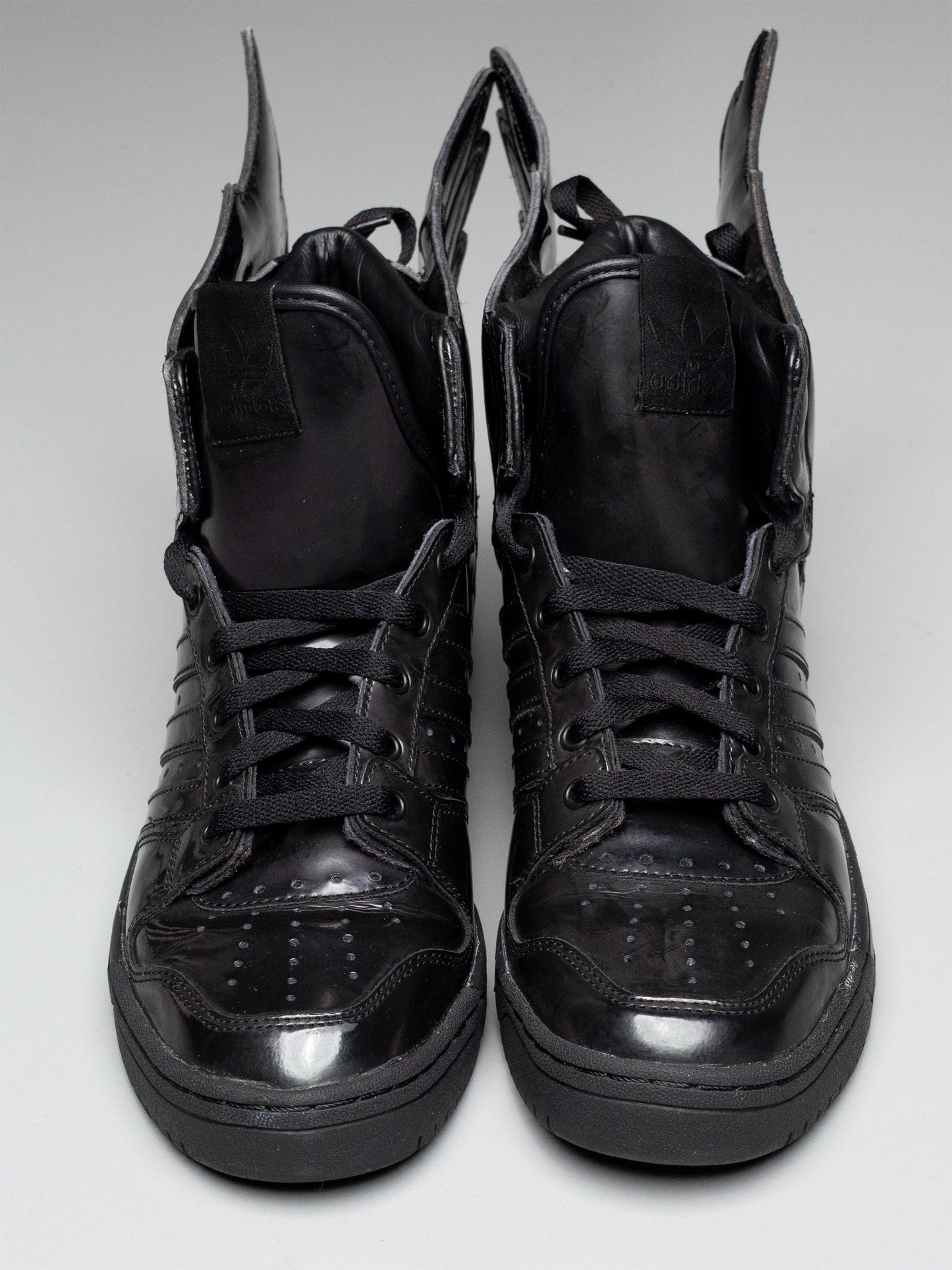 adidas Originals by Jeremy Scott S/S 2013 JS Wings 2.0 "Patent Black" - size 43 1/3