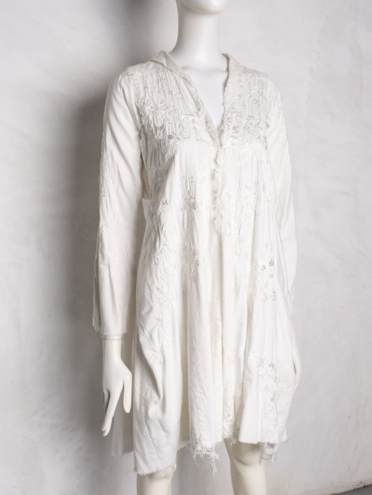 Junya Watanabe S/S 2005 embroidered oversized dress - size M