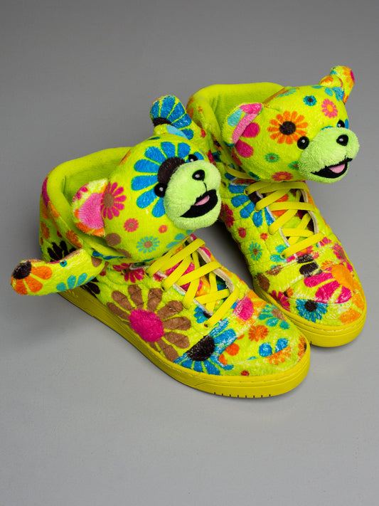 adidas Originals by Jeremy Scott A/W 2012 JS Bear "Flower Power" - size 44 2/3