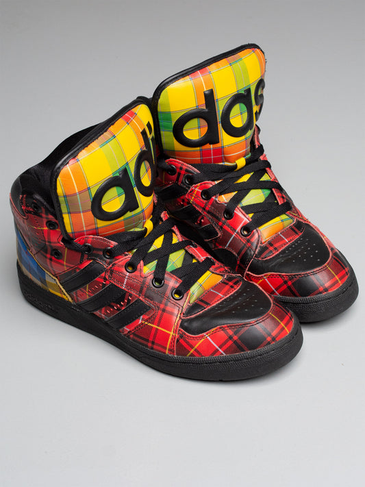 adidas Originals by Jeremy Scott S/S 2013 JS Instinct Hi "Plaid" - size 42