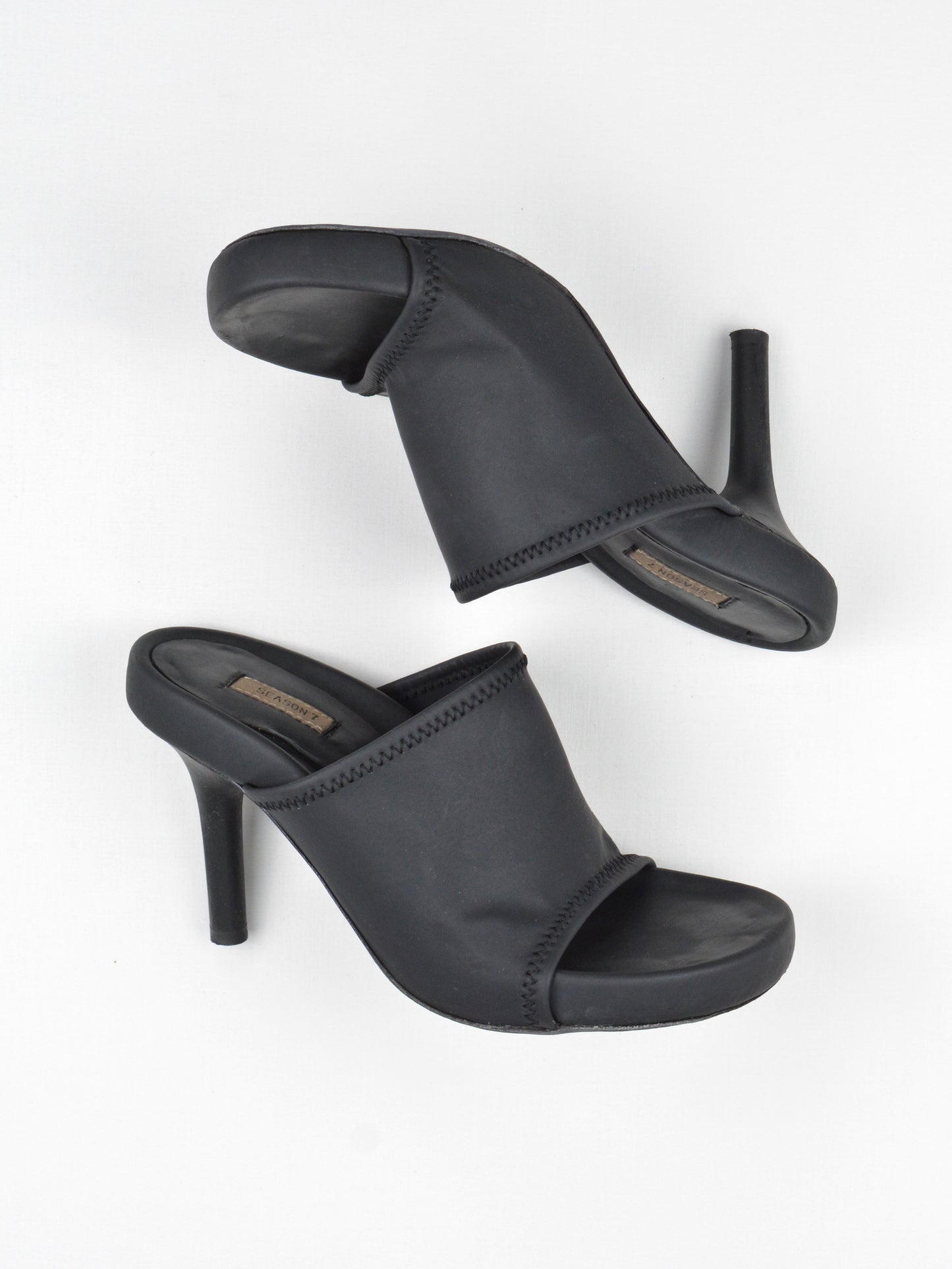 YEEZY Season 7 (2018) - Graphite Neoprene Scuba Mule - 90mm heel - size 36