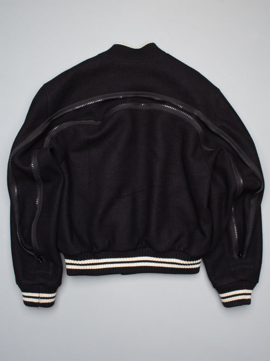 Dries Van Noten A/W 2023 backzip wool bomber - size S