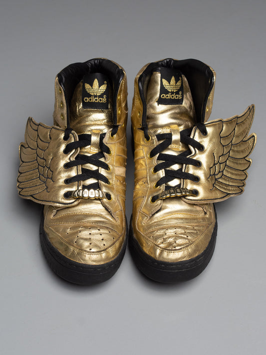 adidas Originals by Jeremy Scott S/S 2009 JS Wings (Metallic Gold/Black) - size 44