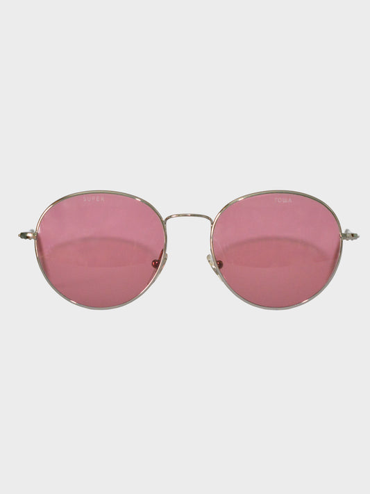 SUPER by Retrosuperfuture X Gosha Rubchinskiy - S/S 2018 - Wire sunglasses (Pink)