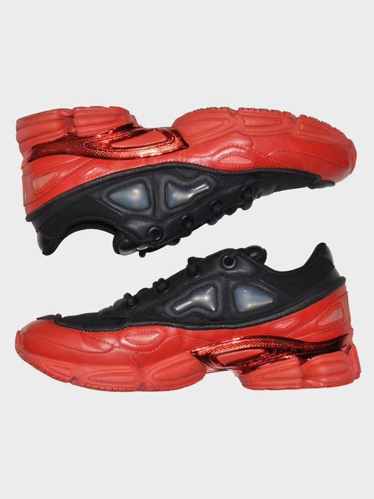 Adidas X Raf Simons - A/W 2017 - Ozweego III (Core Black/Scarlet) - size 42 2/3