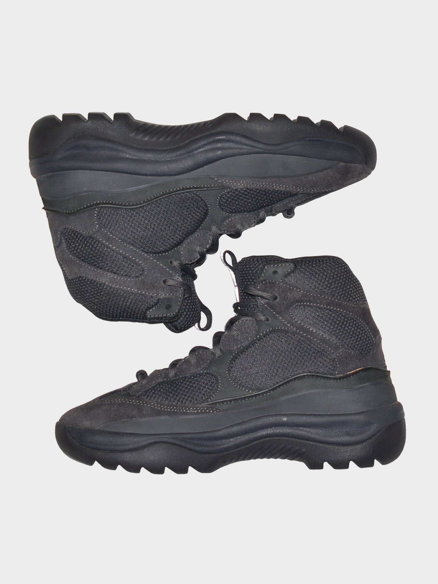 YEEZY Season 6 (2018) - Thick Suede, Mesh and Nubuck Desert Boot (Graphite) - size 42