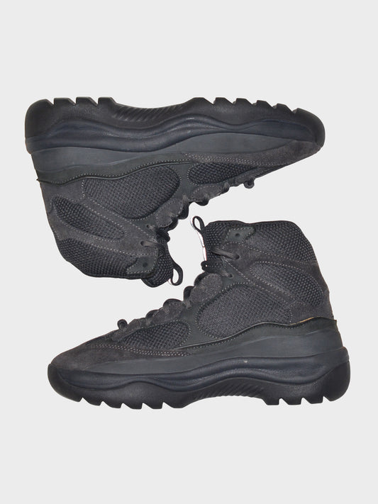 YEEZY Season 6 (2018) - Thick Suede, Mesh and Nubuck Desert Boot (Graphite) - size 42