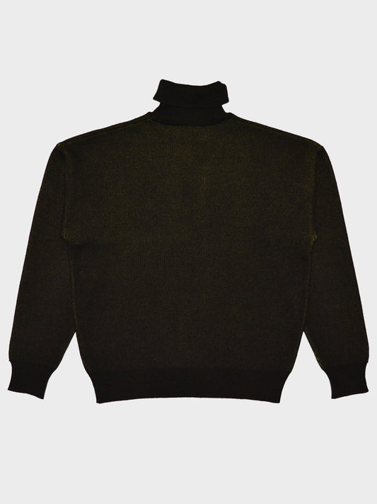 Gosha Rubchinskiy - A/W 2016 - "Save & Protect" turtleneck sweater (black/yellow) - size M