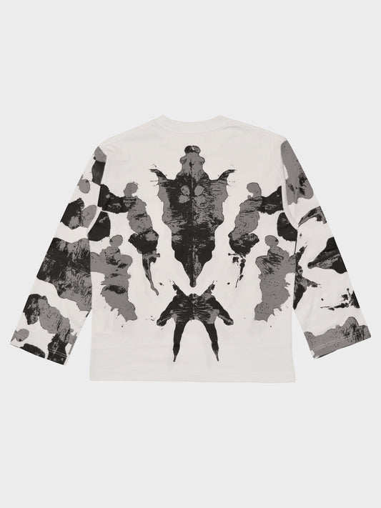 Youths in Balaclava - S/S 2020 - Ink Blot Long-Sleeve T-Shirt (white) - size S