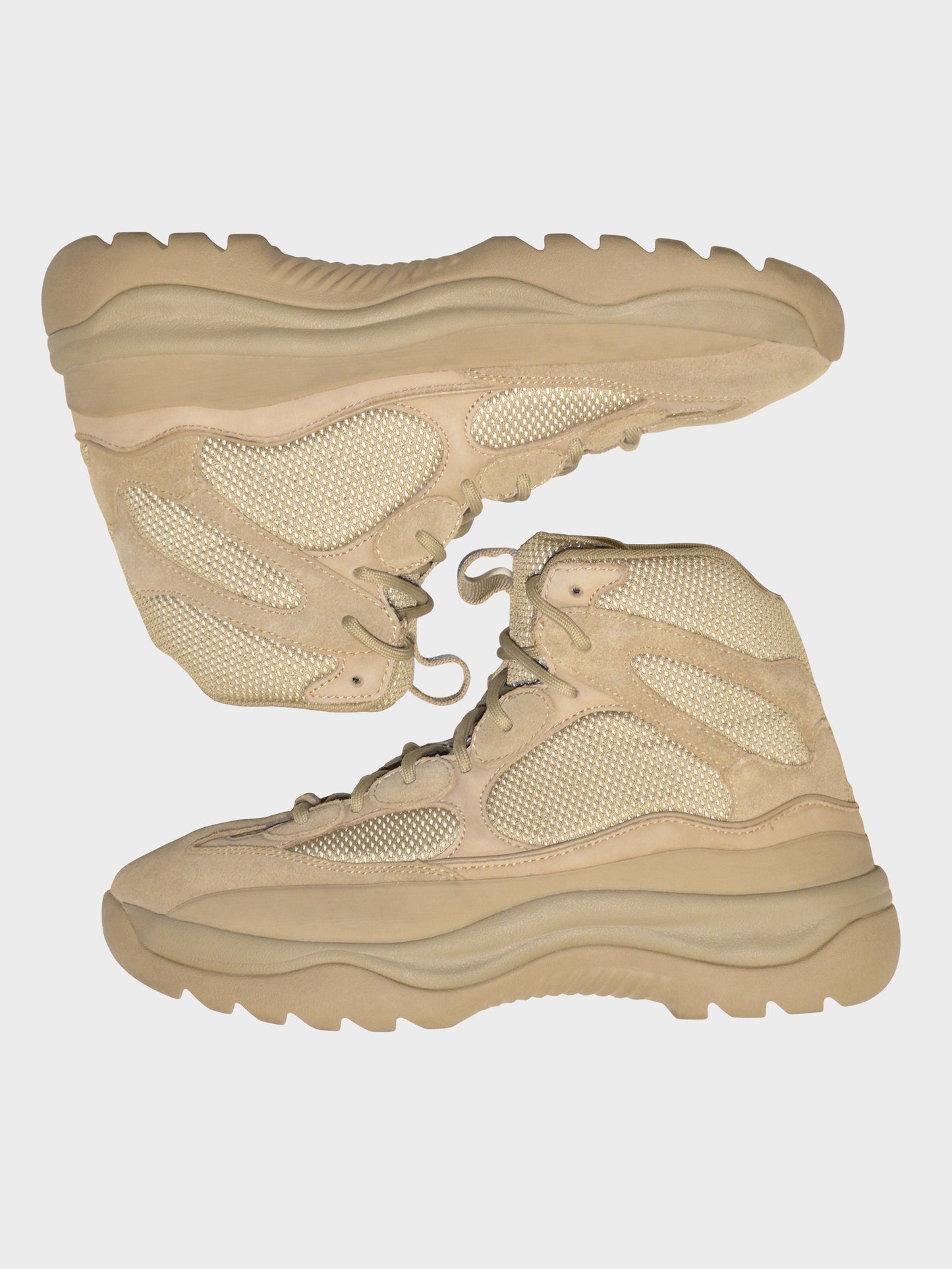 YEEZY Season 7 (2018) - Thick Suede, Mesh and Nubuck Desert Boot (Taupe) - size 45