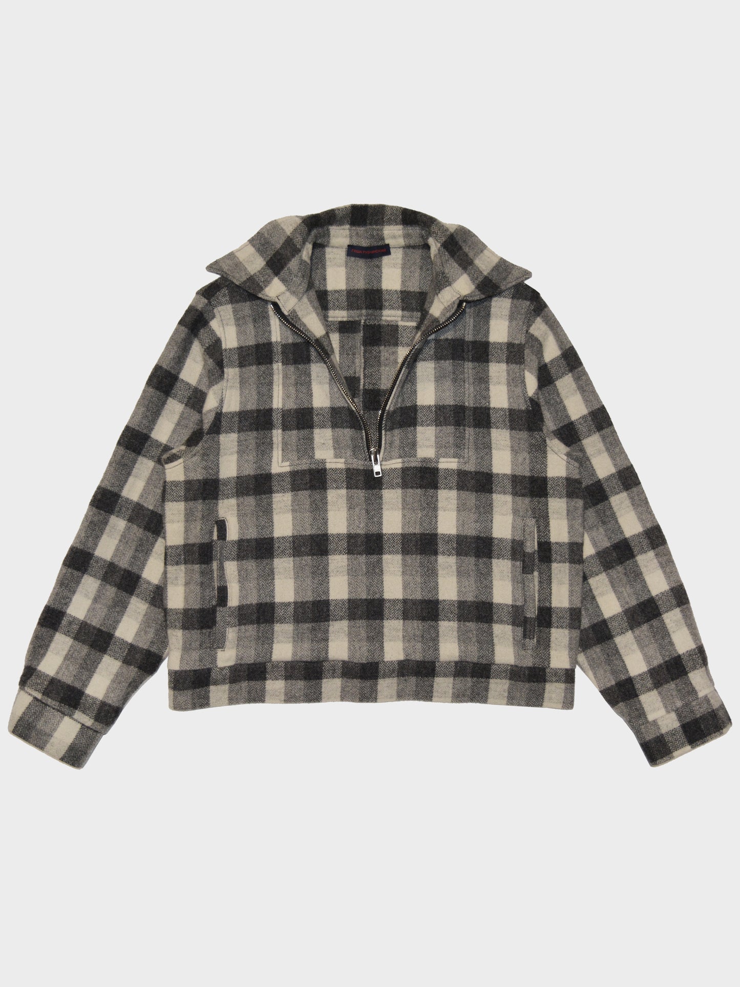 Gosha Rubchinskiy - A/W 2015 - half zip wool jacket - size S