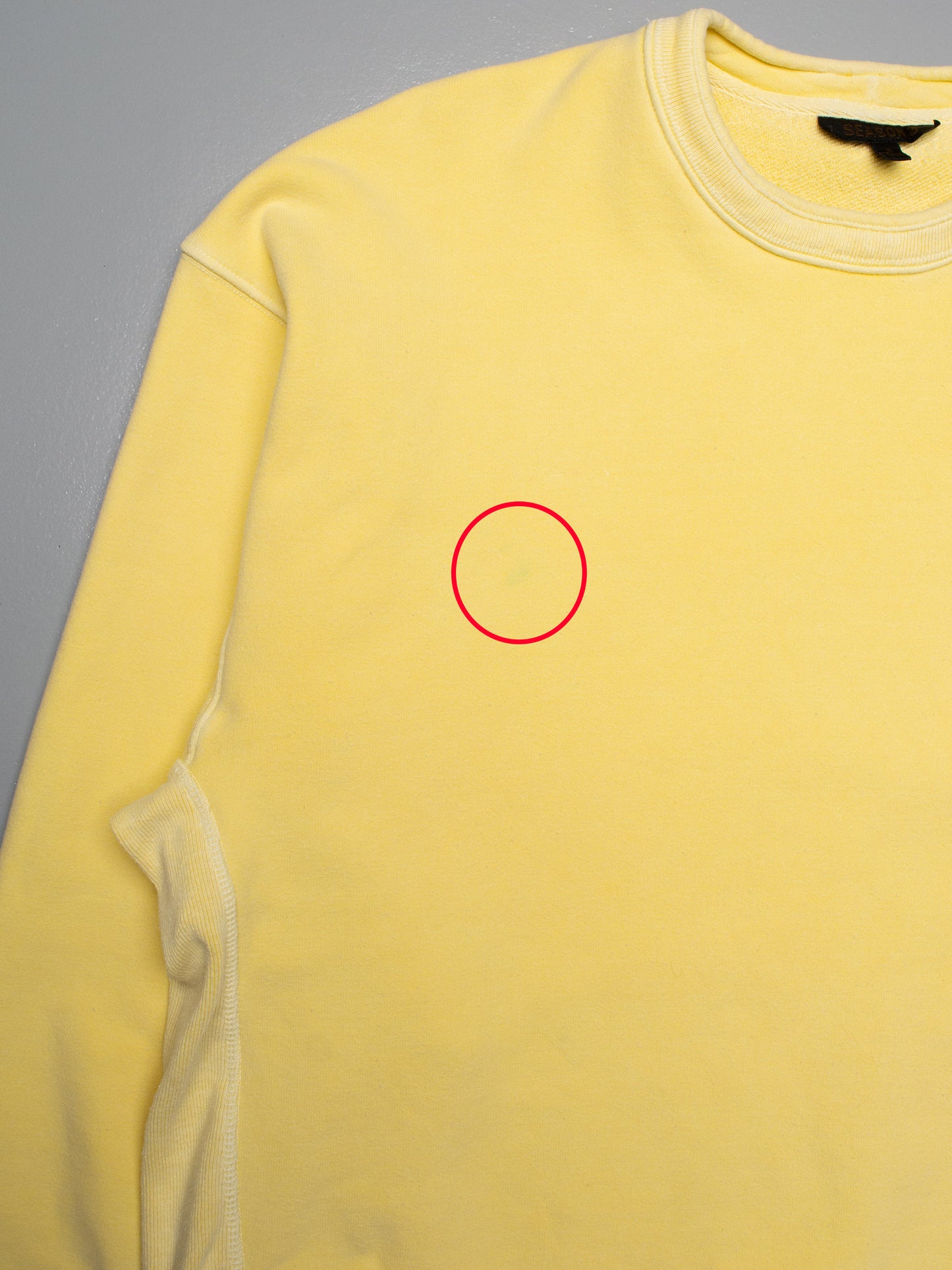 sample YEEZY Season 3 God Sun ribbed crew sweat - size S